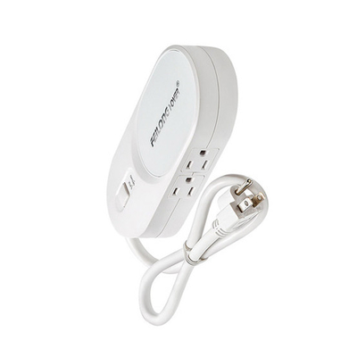 2 outlet Power Strip and Extension Socket With 15A Circuit Breaker Surger Protector 2USB