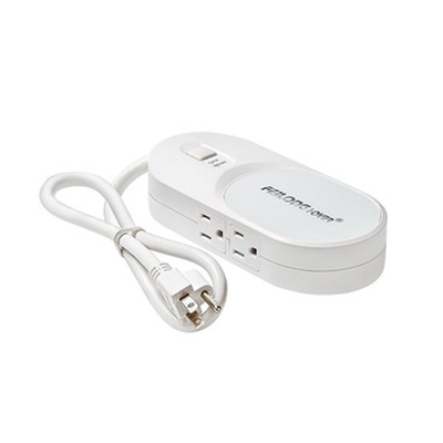 2 outlet Power Strip and Extension Socket With 15A Circuit Breaker Surger Protector 2USB