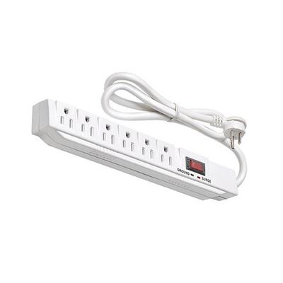 6 outlet Power Strip and Extension Socket With 15A Circuit Breaker Surger Protector