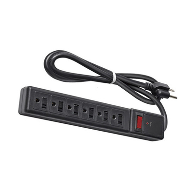 6 outlet Power Strip and Extension Socket With 15A Circuit Breaker Surger Protector