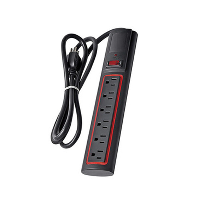 6 outlet Power Strip and Extension Socket With 15A Circuit Breaker Surger Protector Reset Switch