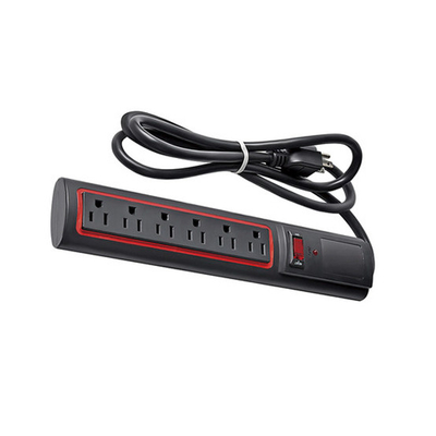 6 outlet Power Strip and Extension Socket With 15A Circuit Breaker Surger Protector Reset Switch