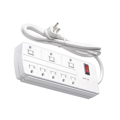 8 outlet Power Strip and Extension Socket With 15A Circuit Breaker Surger Protector Reset Switch