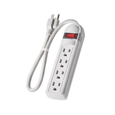 4 outlet Power Strip and Extension Socket With 15A Circuit Breaker Surger Protector Reset Switch
