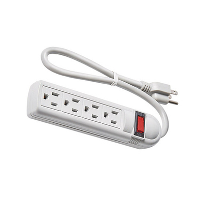 4 outlet Power Strip and Extension Socket With 15A Circuit Breaker Surger Protector Reset Switch
