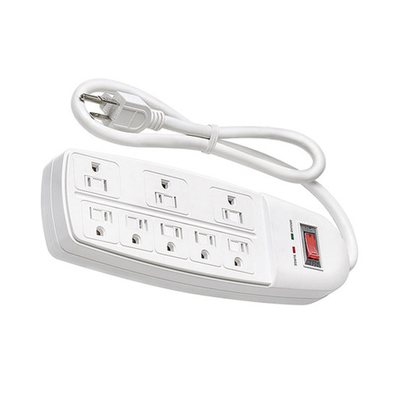 8 outlet Power Strip and Extension Socket With 15A Circuit Breaker Surger Protector