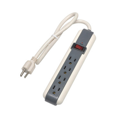 4 outlet Power Strip and Extension Socket With 15A Circuit Breaker Surger Protector