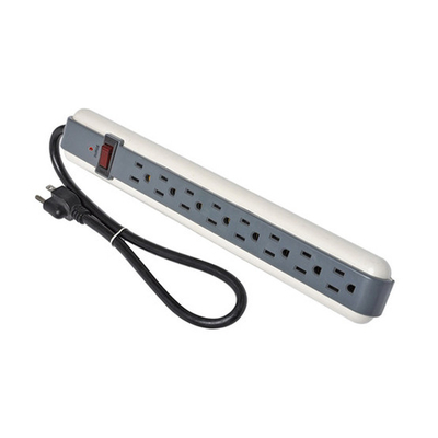 8 outlet Power Strip and Extension Socket With 15A Circuit Breaker Surger Protector