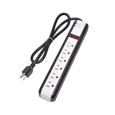 6 outlet Power Strip and Extension Socket With 15A Circuit Breaker Surger Protector