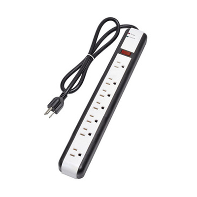 7 outlet Power Strip and Extension Socket With 15A Circuit Breaker Surger Protector