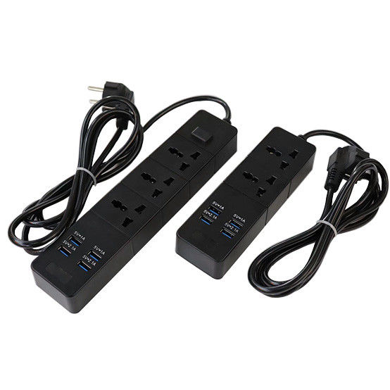Multi outlet Universal Type Extension Socket With On/Off Switch