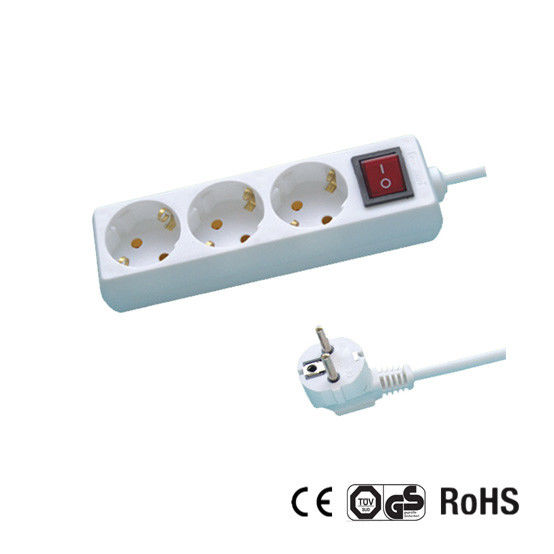 Germany Type Extension Socket With 1.5m Wire, With Switch CE/GS Certificate