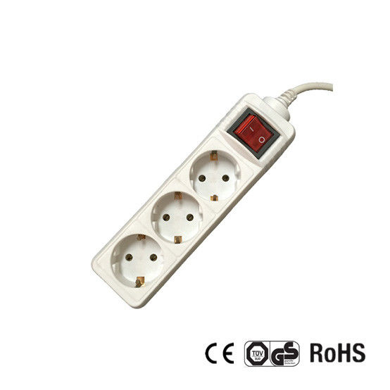 Germany Type Extension Socket With 1.5m Wire, With Switch CE/GS Certificate