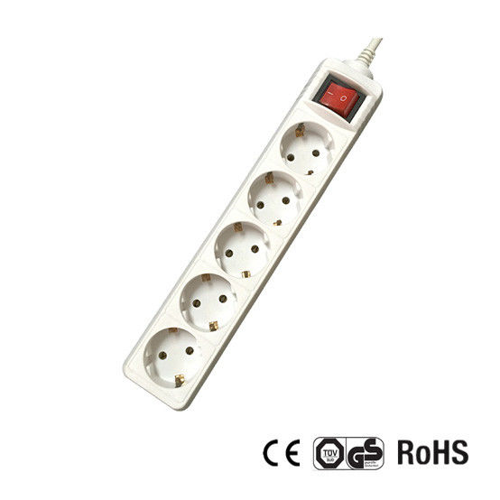 Germany Type Extension Socket With 1.5m Wire, With Switch CE/GS Certificate