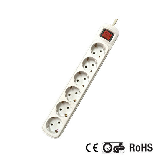 Germany Type Extension Socket With 1.5m Wire, With Switch CE/GS Certificate