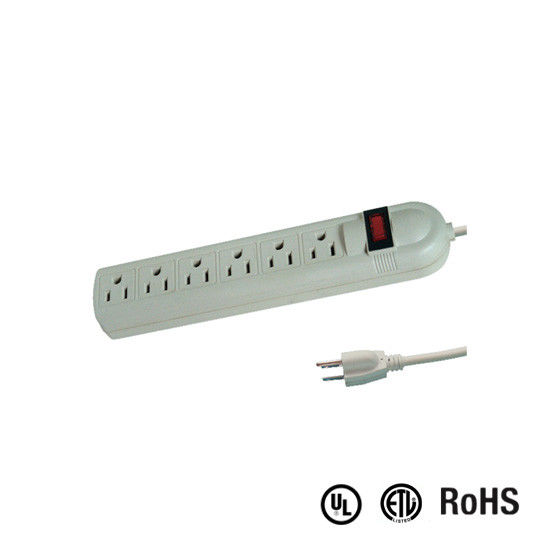UL and CUL Tested Power Strip 1.5ft 3*14AWG Cord with Switch, Surge Protector