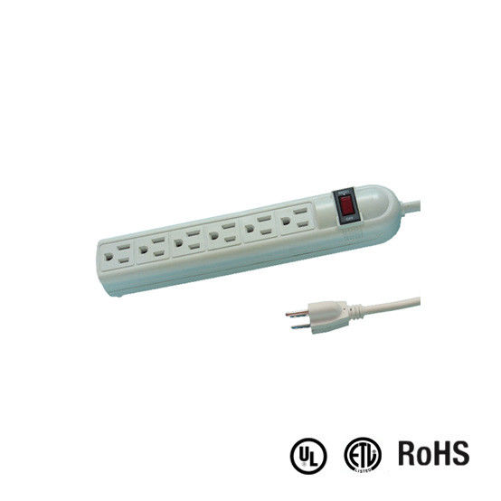 UL and CUL Tested Power Strip 1.5ft 3*14AWG Cord with Switch, Surge Protector