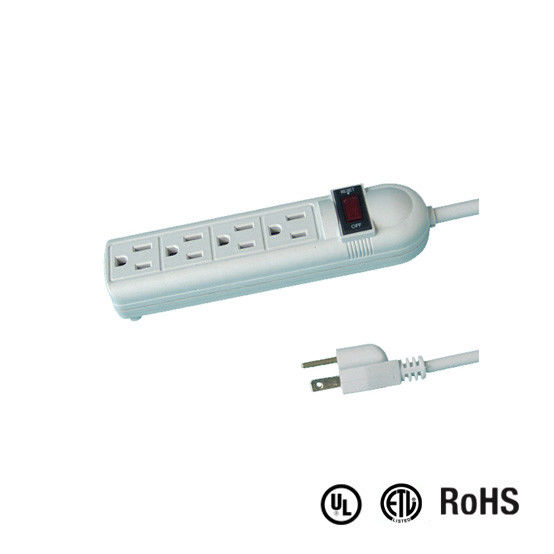 UL and CUL Tested Power Strip 1.5ft 3*14AWG Cord with Switch, Surge Protector