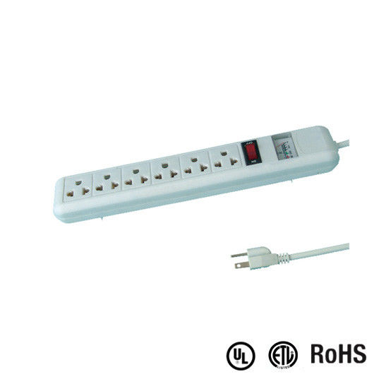UL and CUL Tested Power Strip 1.5ft 3*14AWG Cord with Switch, Surge Protector