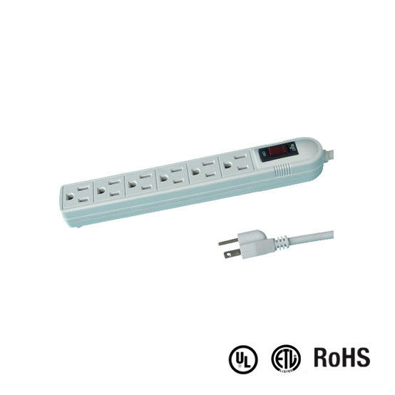 UL and CUL Tested Power Strip 1.5ft 3*14AWG Cord with Switch, Surge Protector