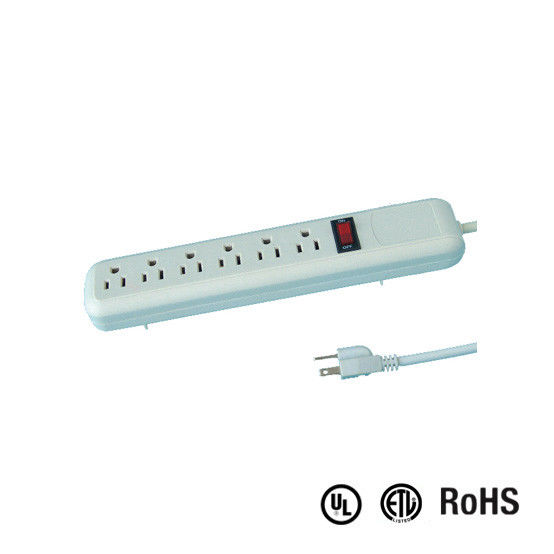 UL and CUL Tested Power Strip 1.5ft 3*14AWG Cord with Switch, Surge Protector