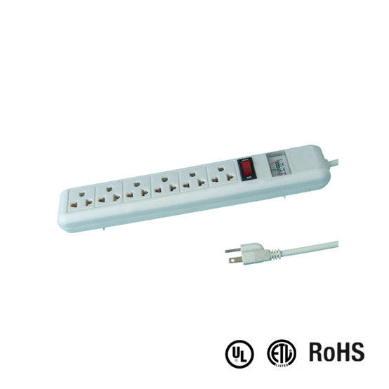 UL and CUL Tested Power Strip 1.5ft 3*14AWG Cord with Switch, Surge Protector