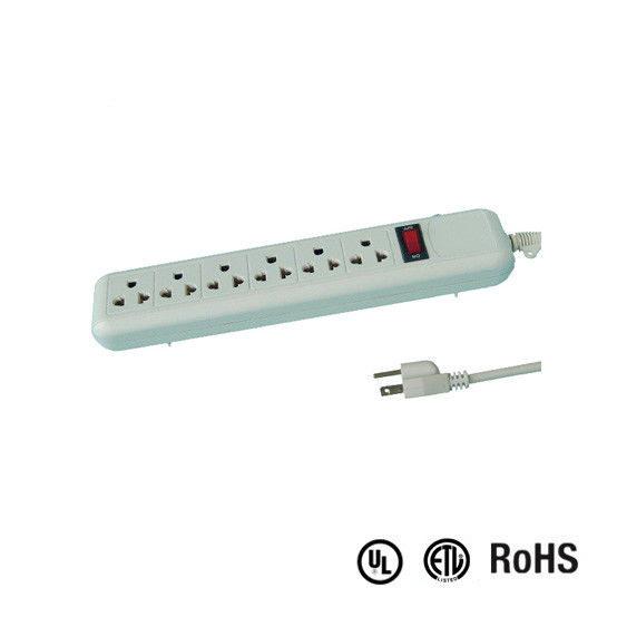 UL and CUL Tested Power Strip 1.5ft 3*14AWG Cord with Switch, Surge Protector