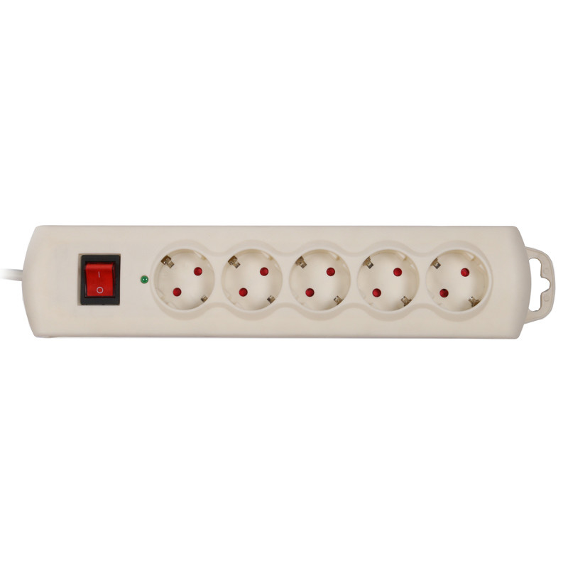 5 outlet Germany Type Extension Socket, With Surge Protector