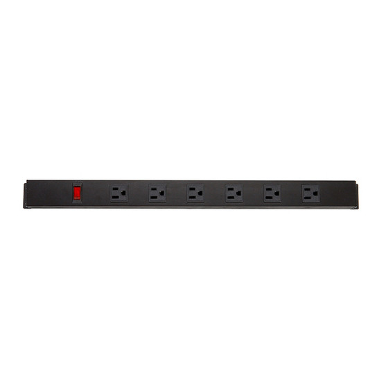 6 outlet Metal America Type Extension Socket With On/Off Switch, Surge 1000J