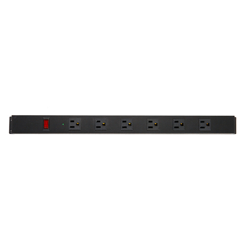 6 outlet Metal America Type Extension Socket With On/Off Switch, Surge 1000J