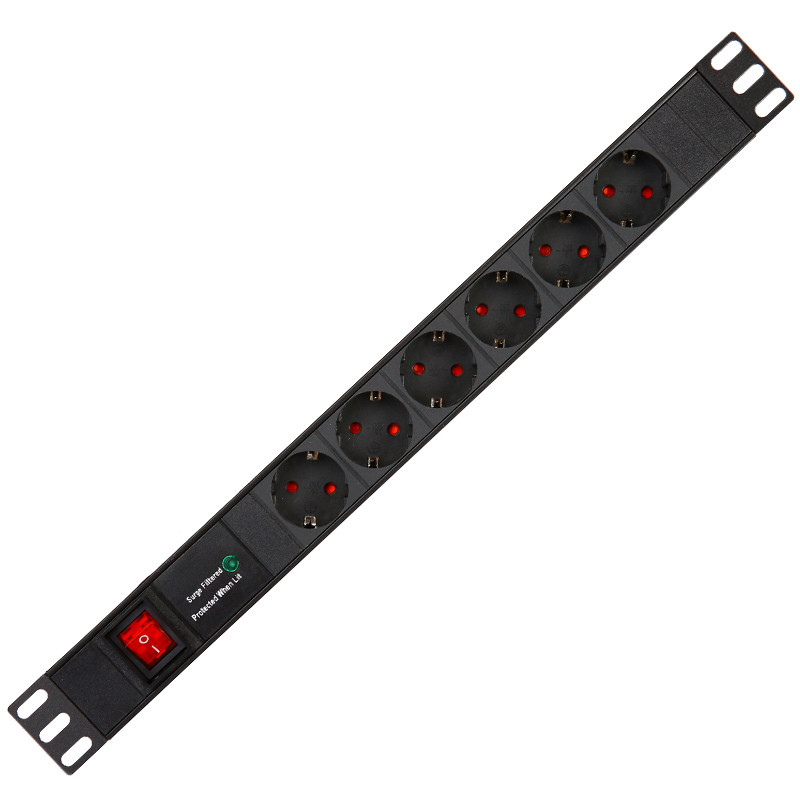8 Way Germany Type PDU Extension Socket With On/Off Switch