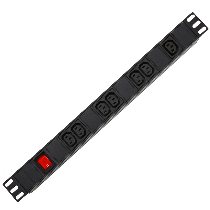 8 Way IEC Type PDU Extension Socket With On/Off Switch
