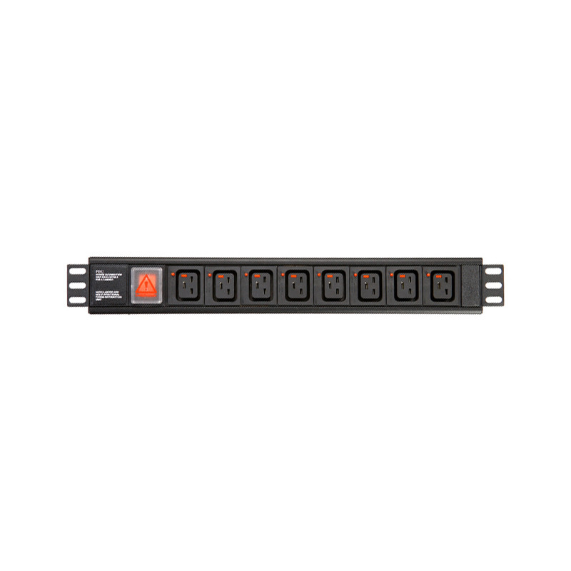 8 Way IEC Type PDU Extension Socket With On/Off Switch