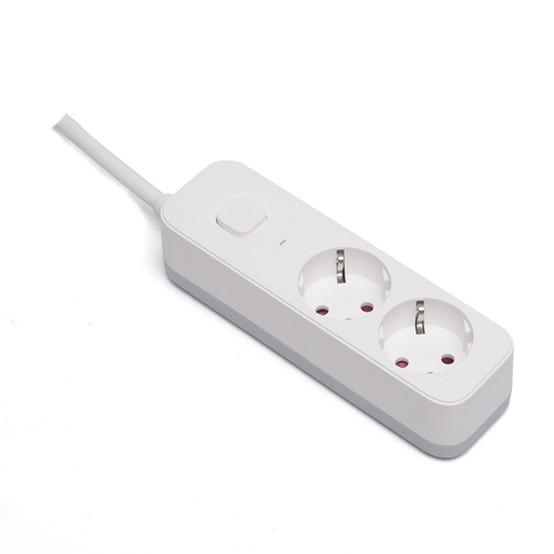 2 outlet Germany Type Extension Socket With On/Off Switch