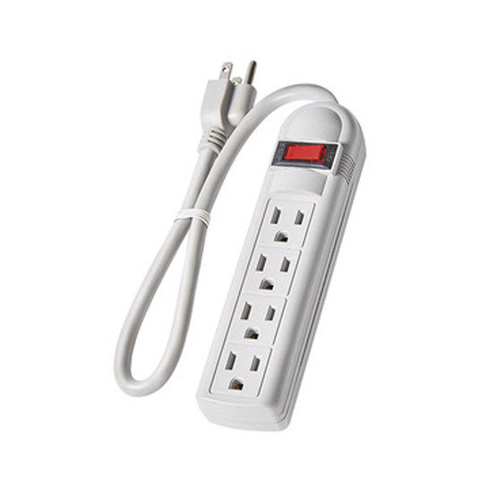 4 outlet Power Strip and Extension Socket With 15A Circuit Breaker Surger Protector Reset Switch